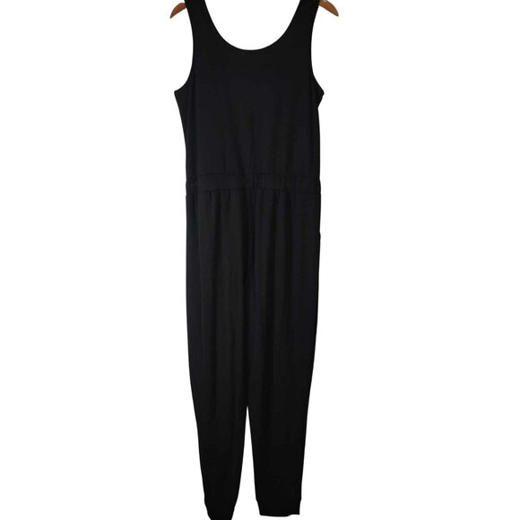 Maurices Women M Black Professional Corporate goth Dark romantic Church Jumpsuit - Picture 3 of 10